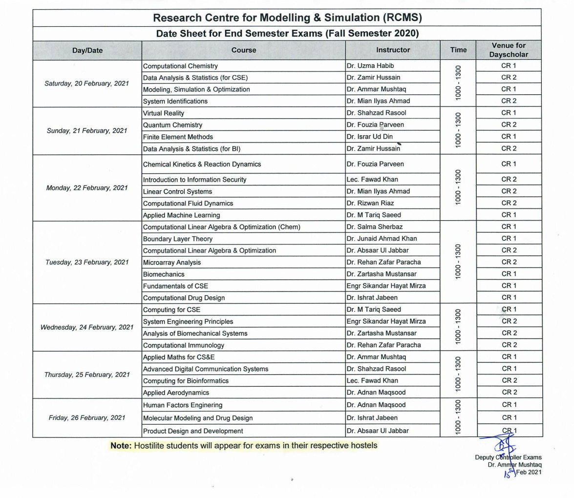 date-sheet-for-end-semester-exams-fall-semester-2020-national